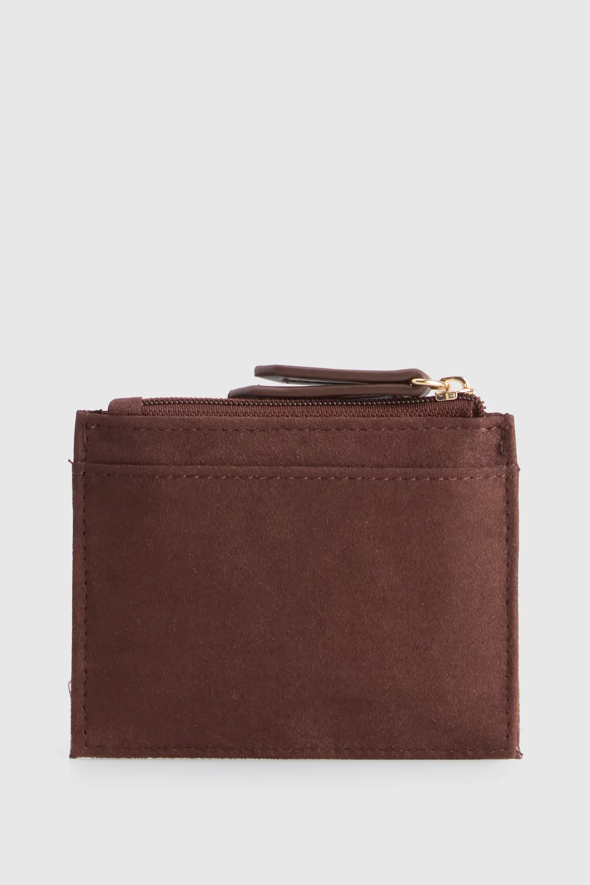 Croc Suede Credit Card Holder Wallet - Image 2