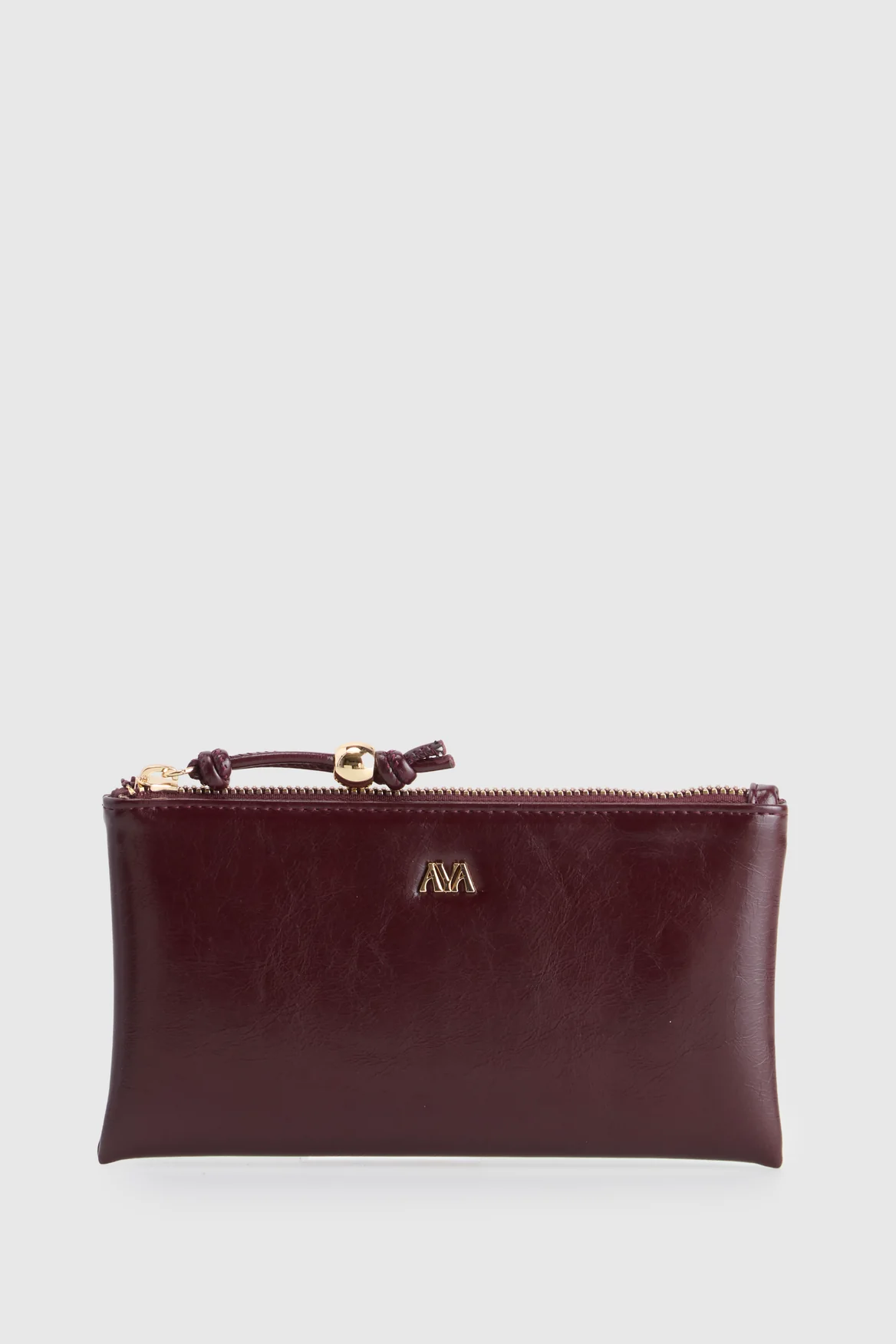 High Shine Zip Pouch Wallet