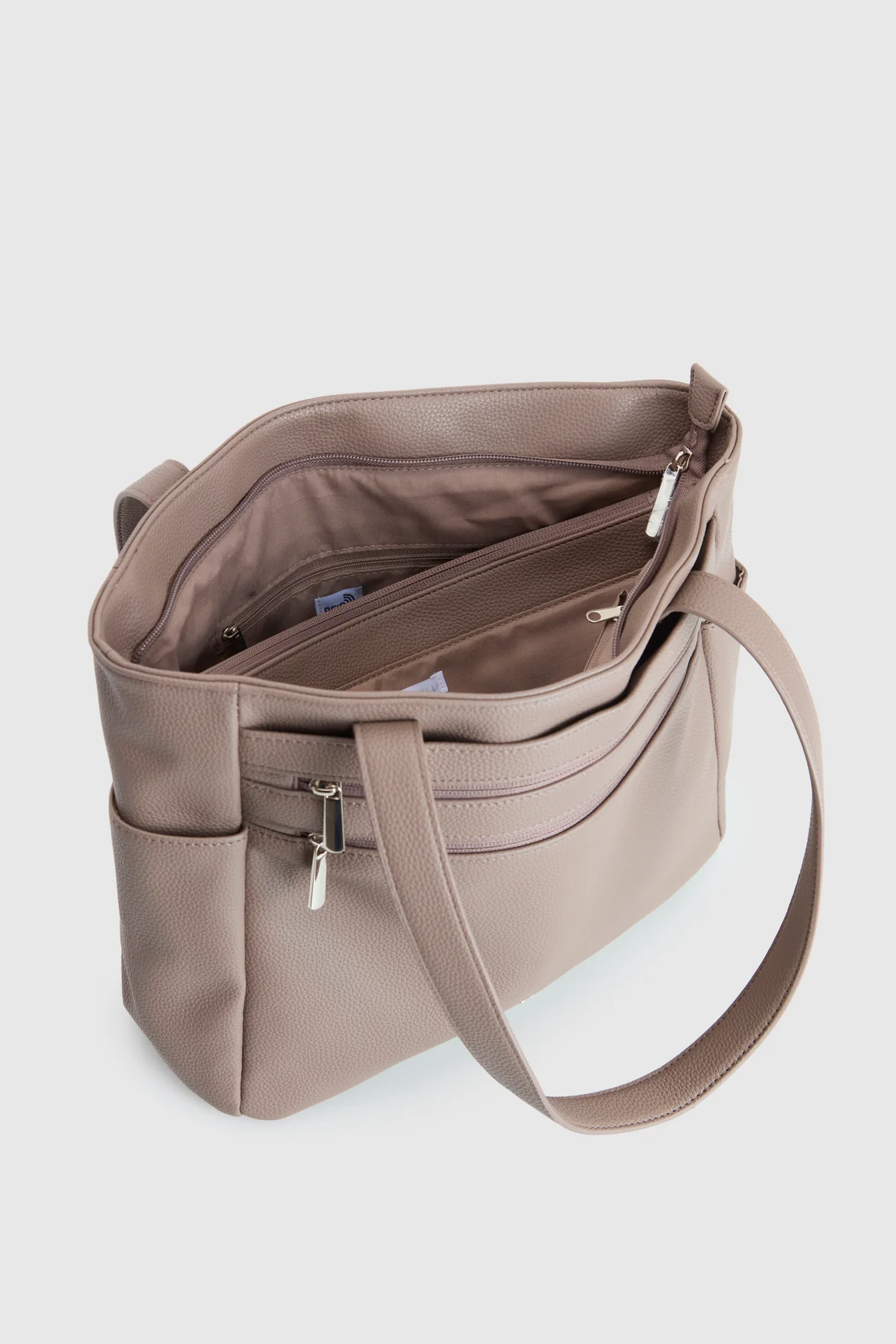 Double Zip Pocket Tote Bag - Image 4