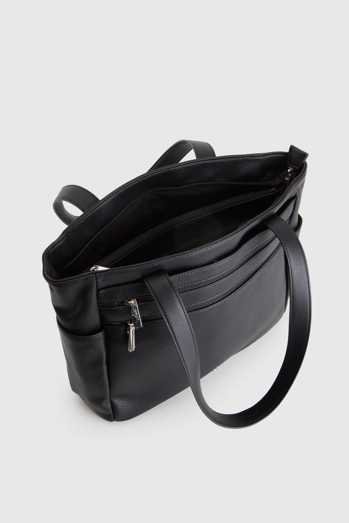 Double Zip Pocket Tote Bag - Image 4