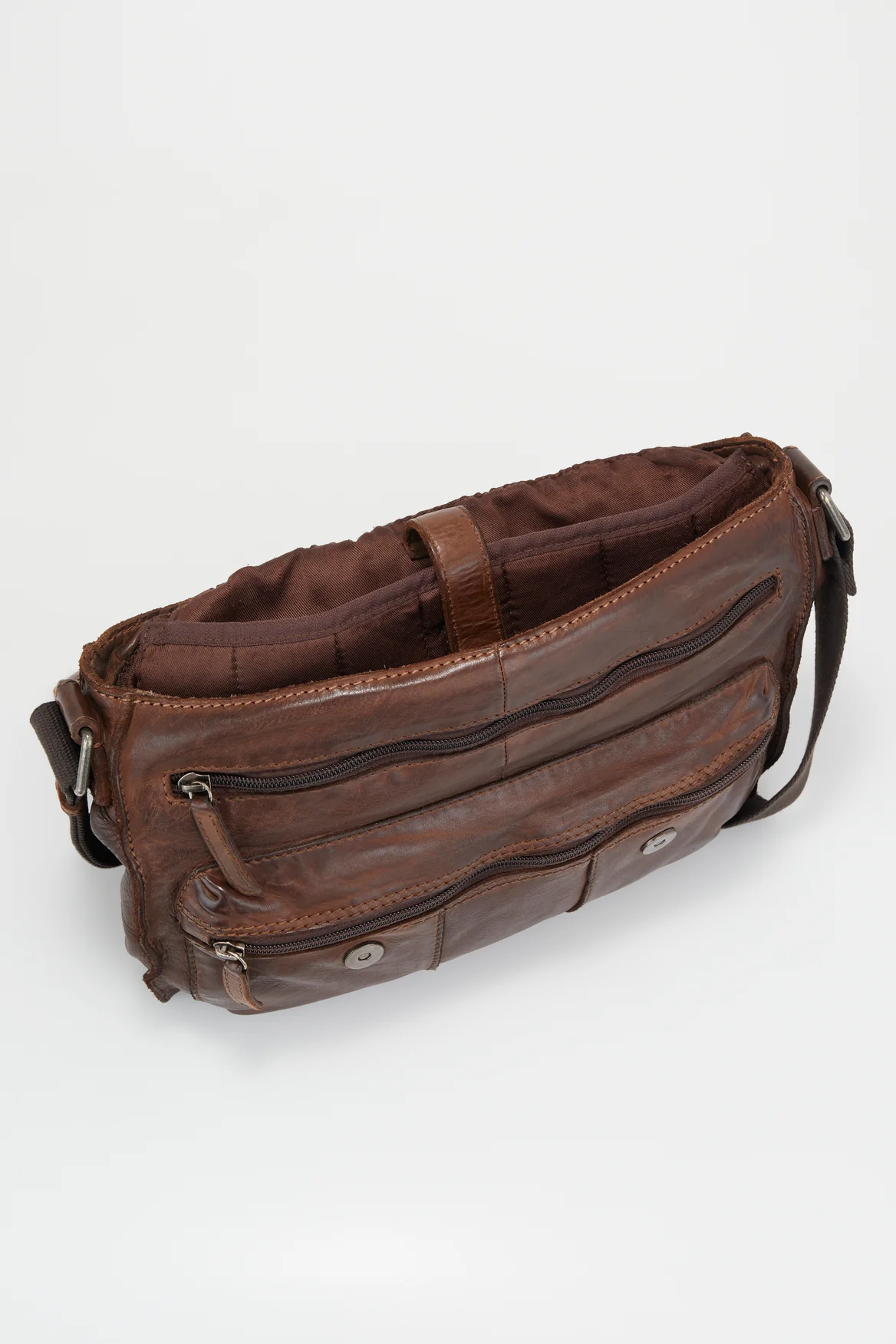 Anthony Leather E/W Satchel - Image 3