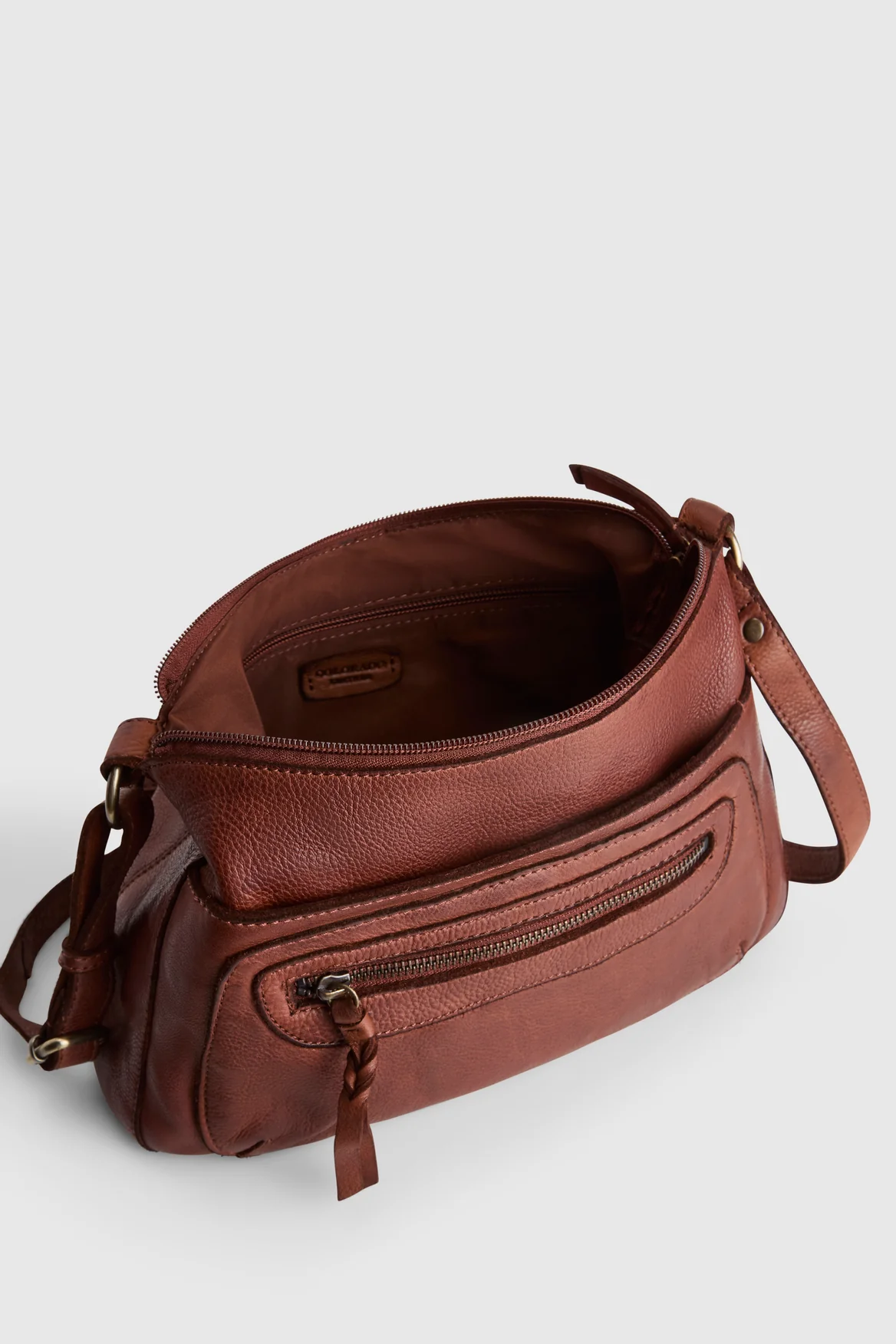 Carrie Leather Crossbody Bag - Image 4