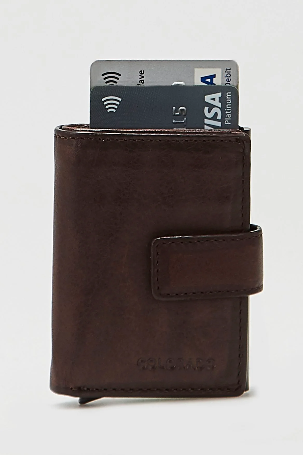 RFID Leather Pop Up CC Holder - Image 3