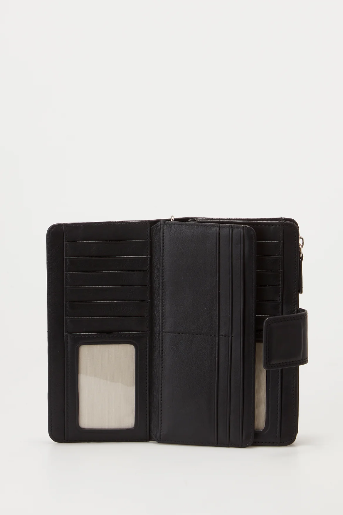 RFID Leather Zip Around Wallet - Image 3