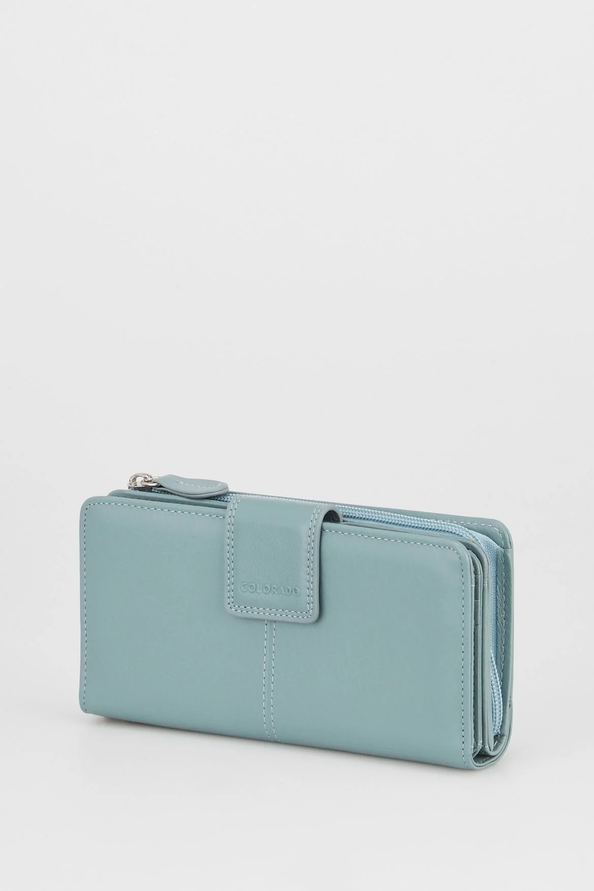 RFID Leather Zip Around Wallet - Image 4