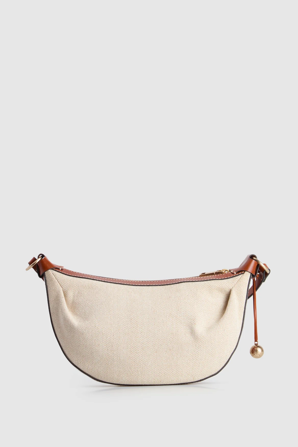 Alana Leather Canvas Crossbody Bag - Image 3