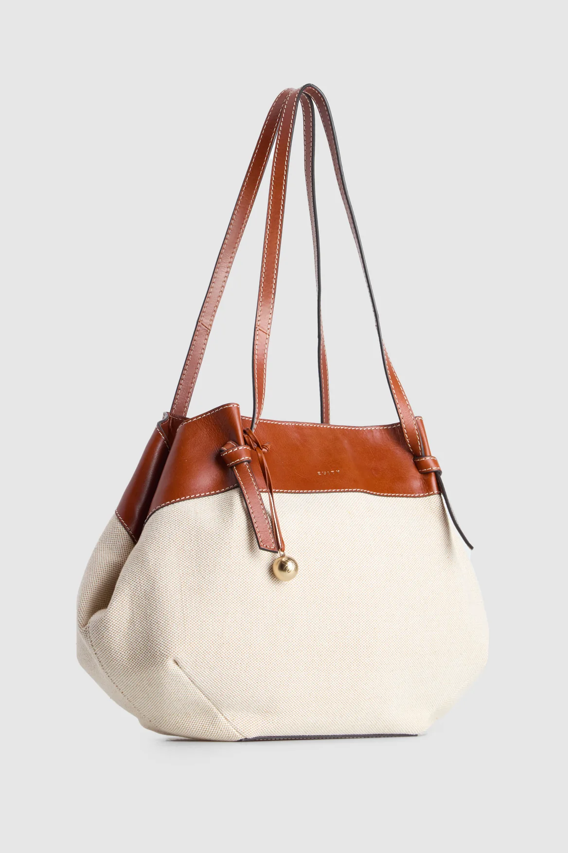 Alana Leather Canvas Tote Bag - Image 3