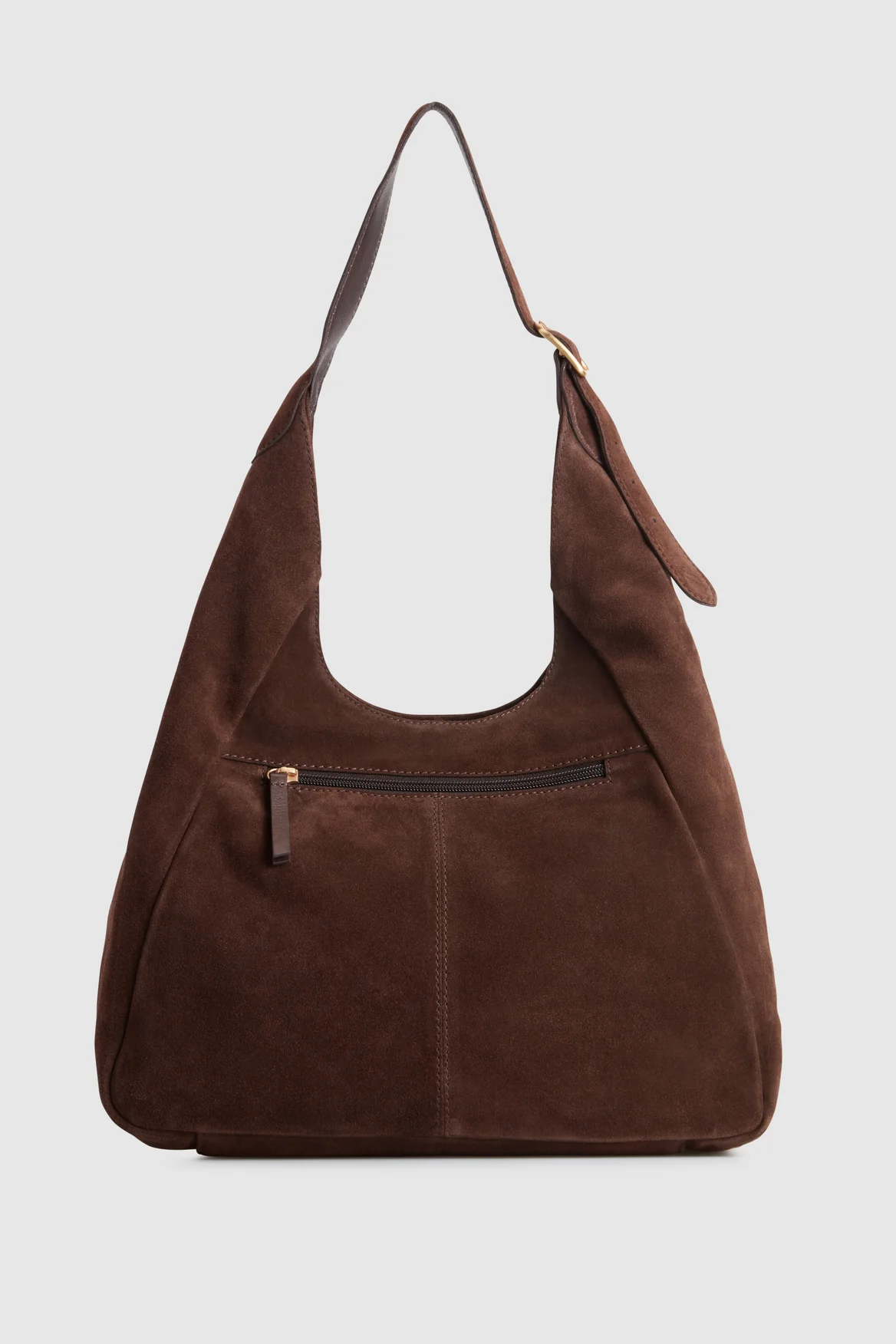 Alexa Leather Suede Hobo Bag - Image 3