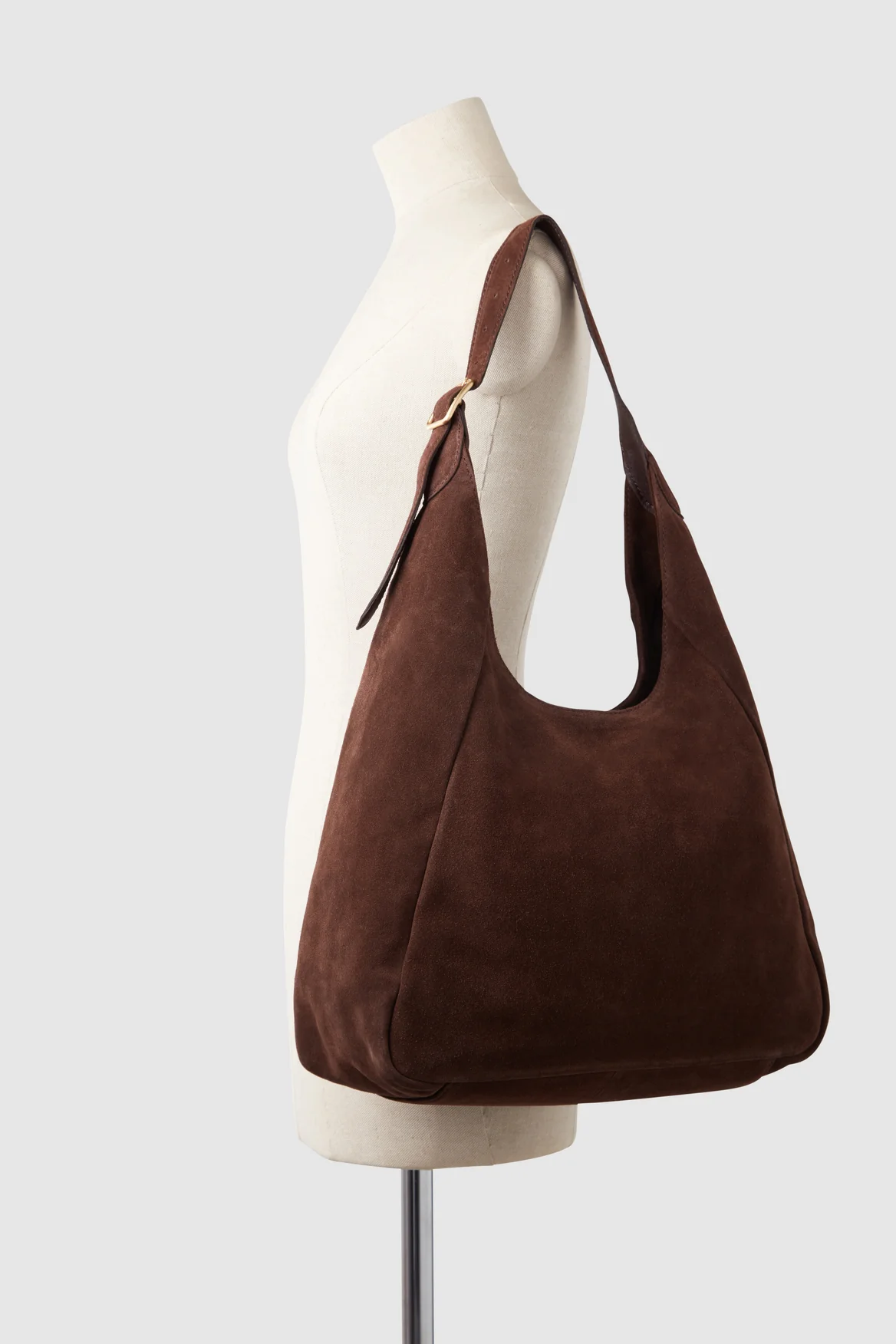 Alexa Leather Suede Hobo Bag - Image 5