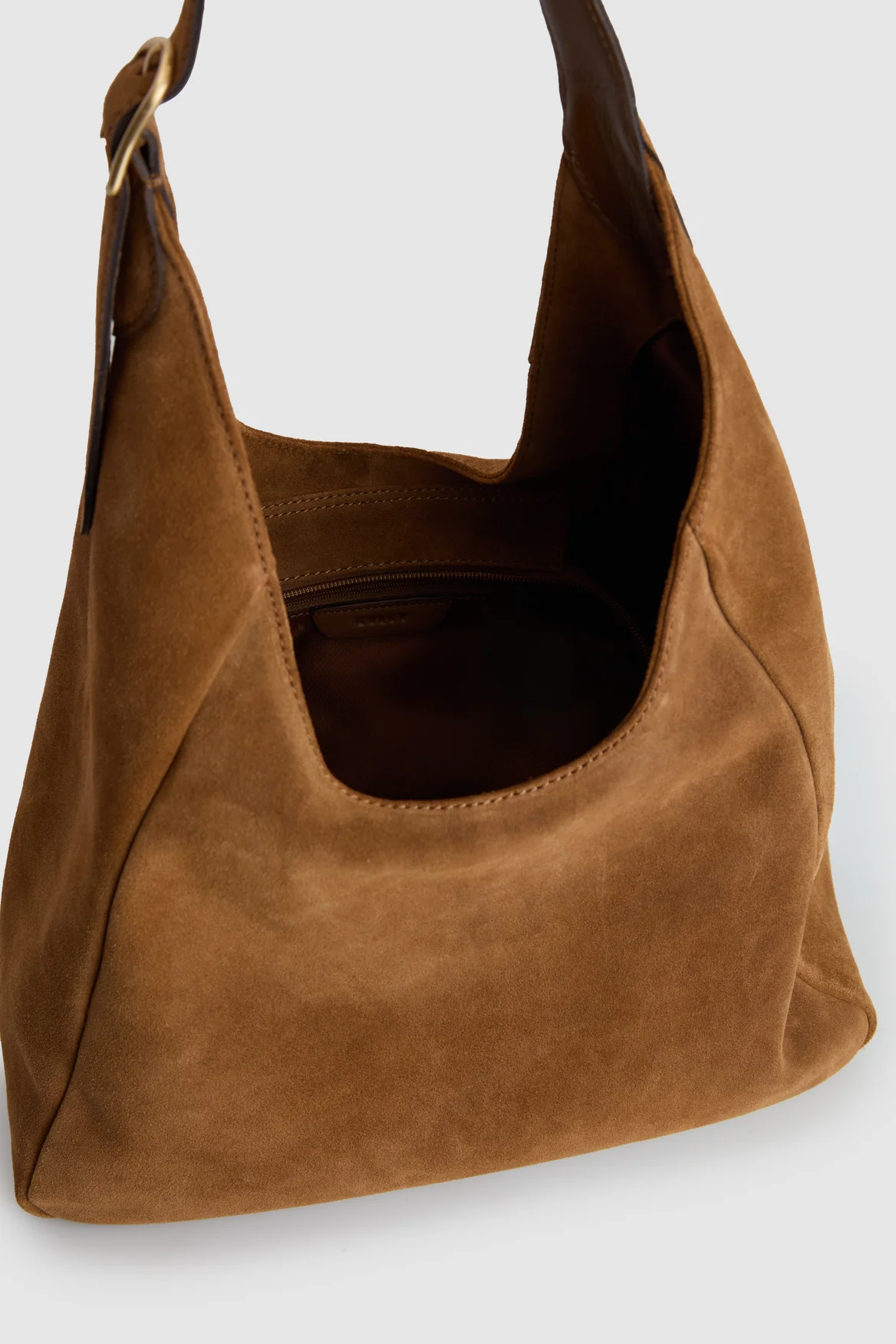 Alexa Leather Suede Hobo Bag - Image 4