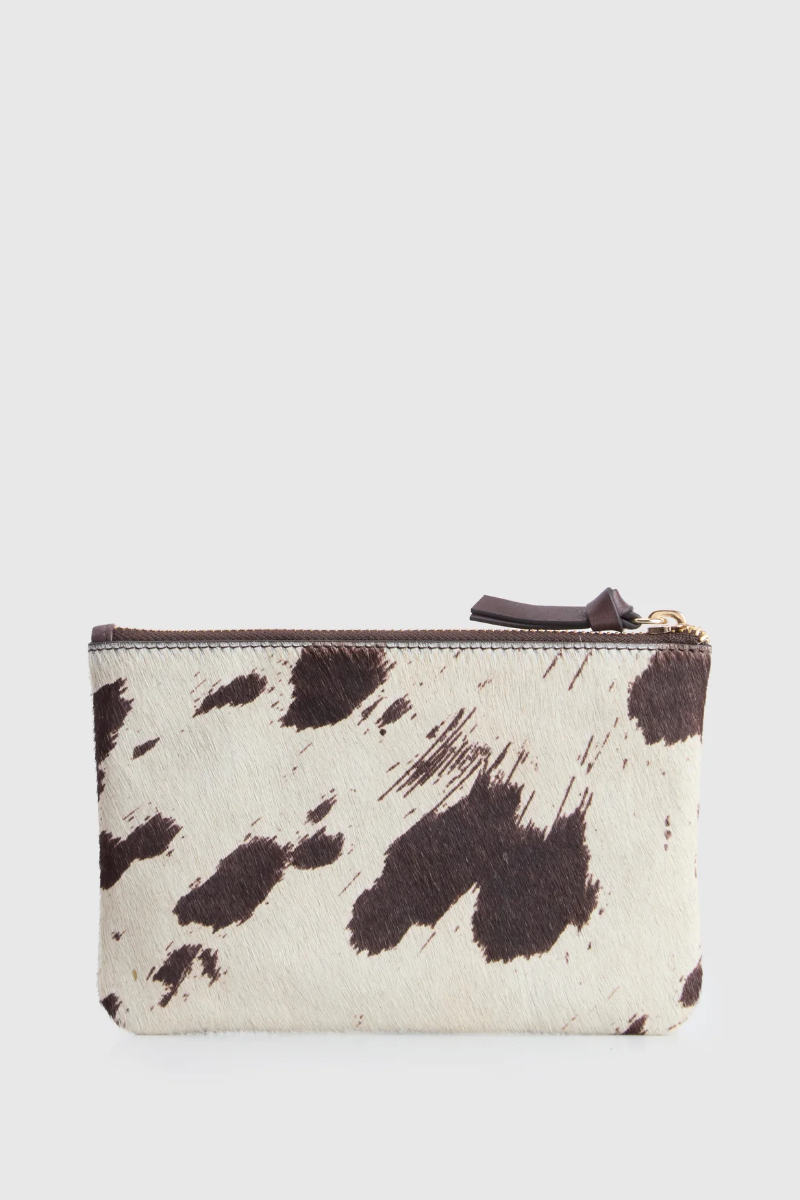 Anais Leather Cow Print Pouch - Image 2