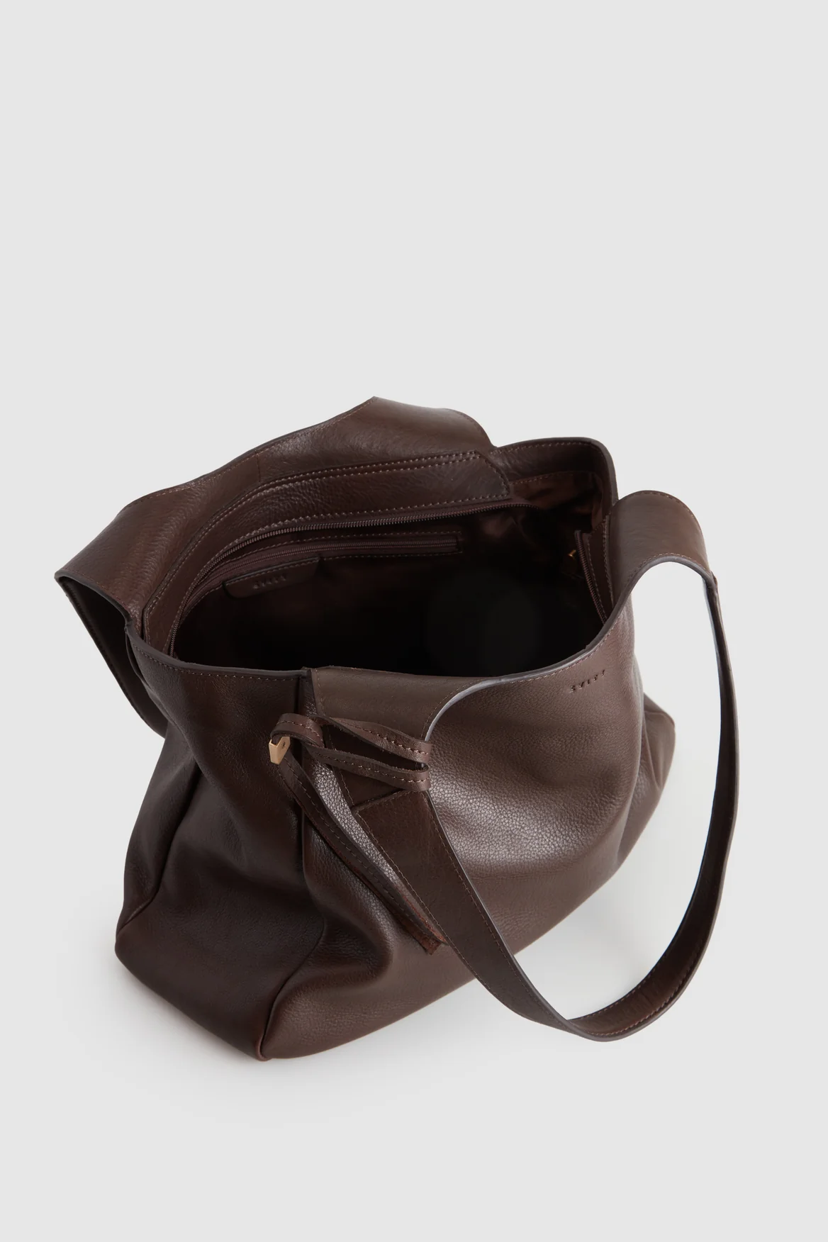 Clara Leather Charm Tote Bag - Image 4