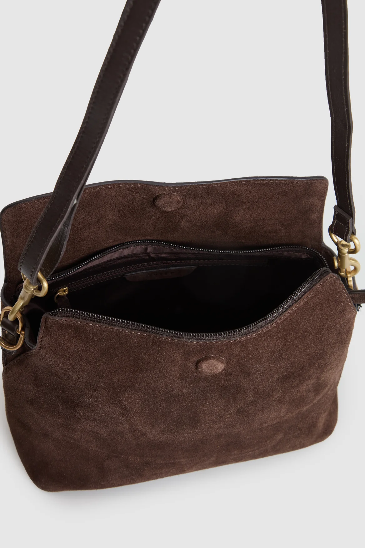Clara Suede Leather Grab Bag - Image 4