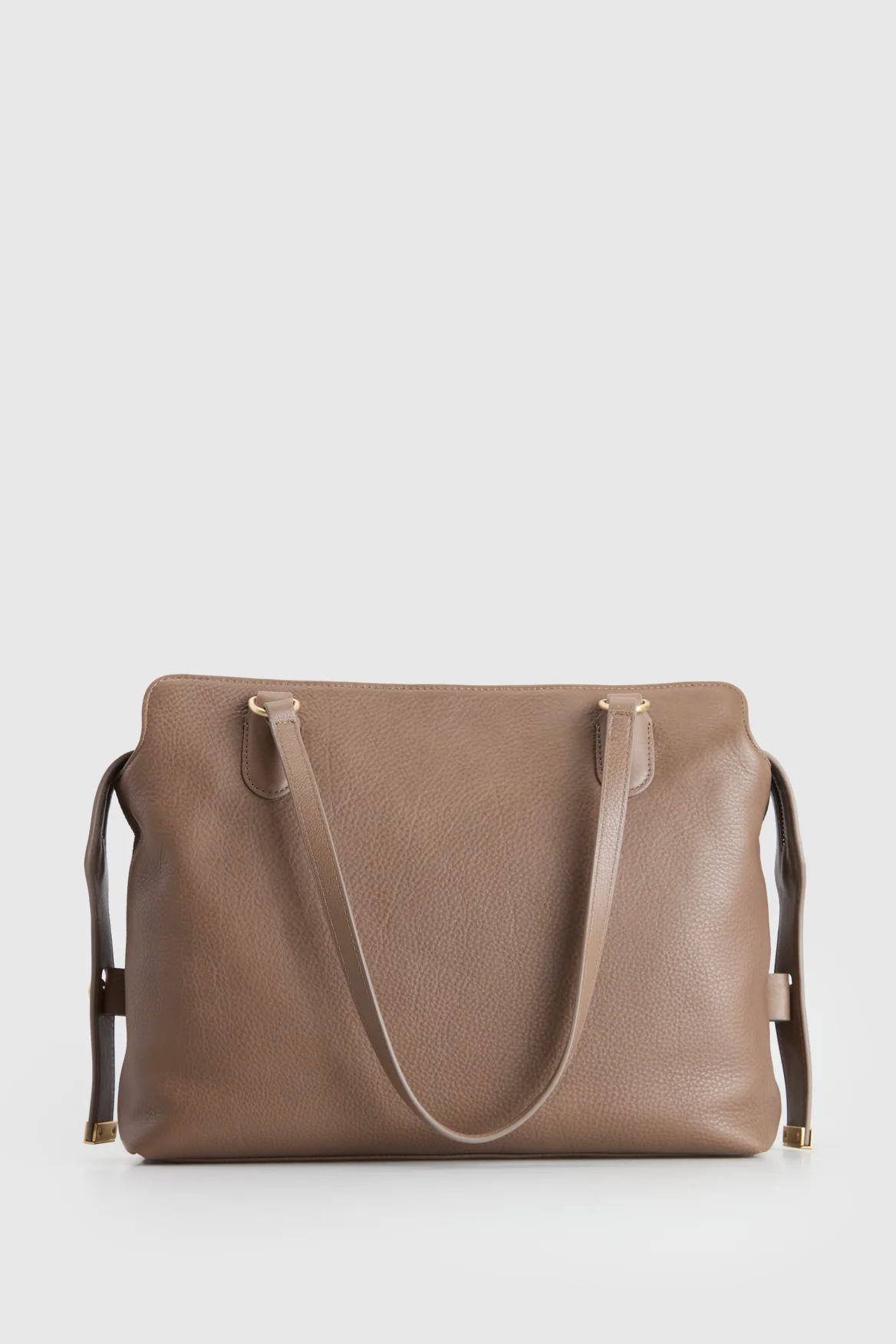 Clover Leather Work Tote Bag - Image 3