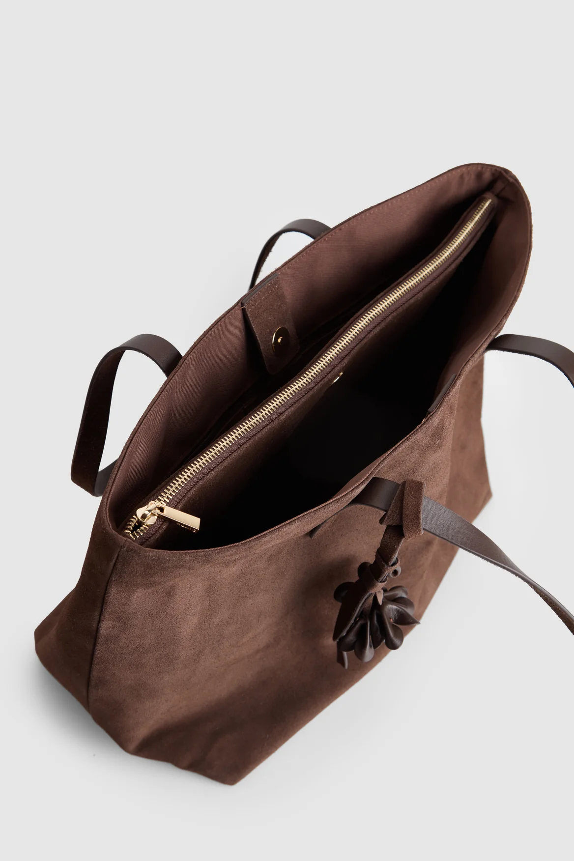 Elena Suede Tote Bag - Image 6