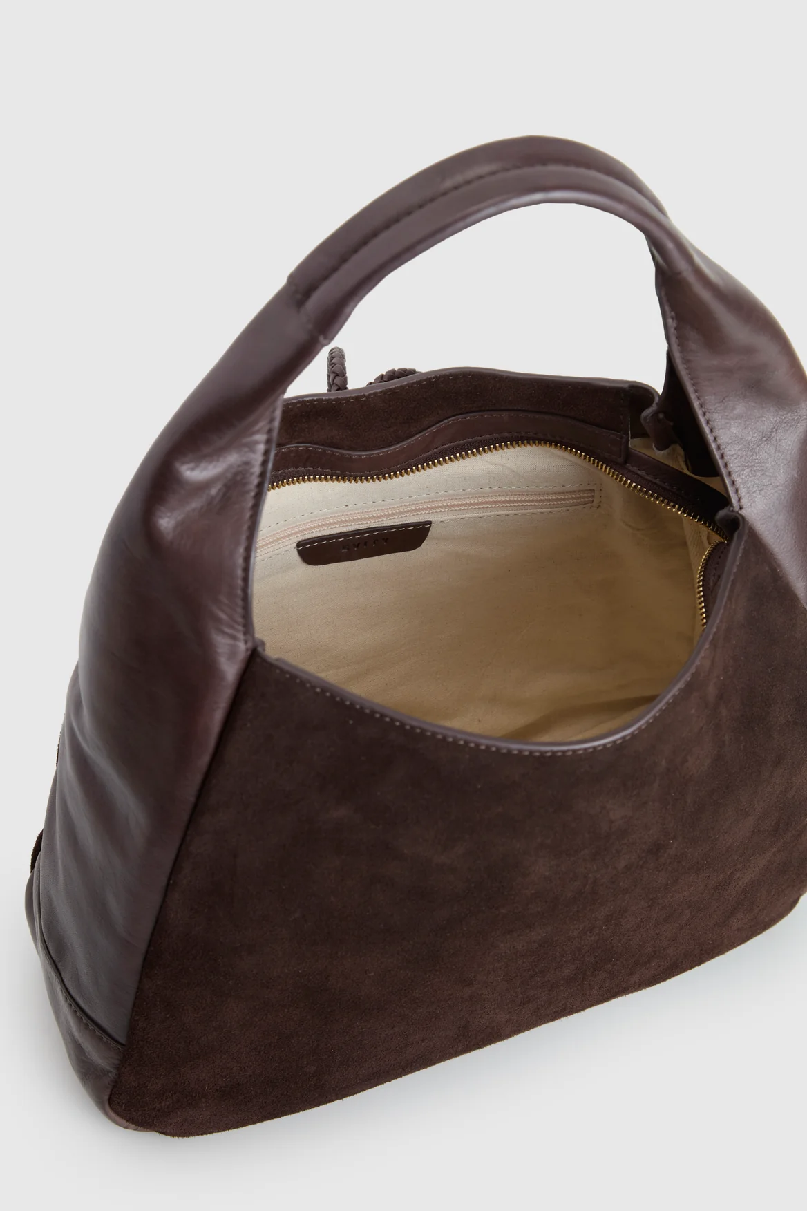 Emmy Leather Suede Hobo Bag - Image 4