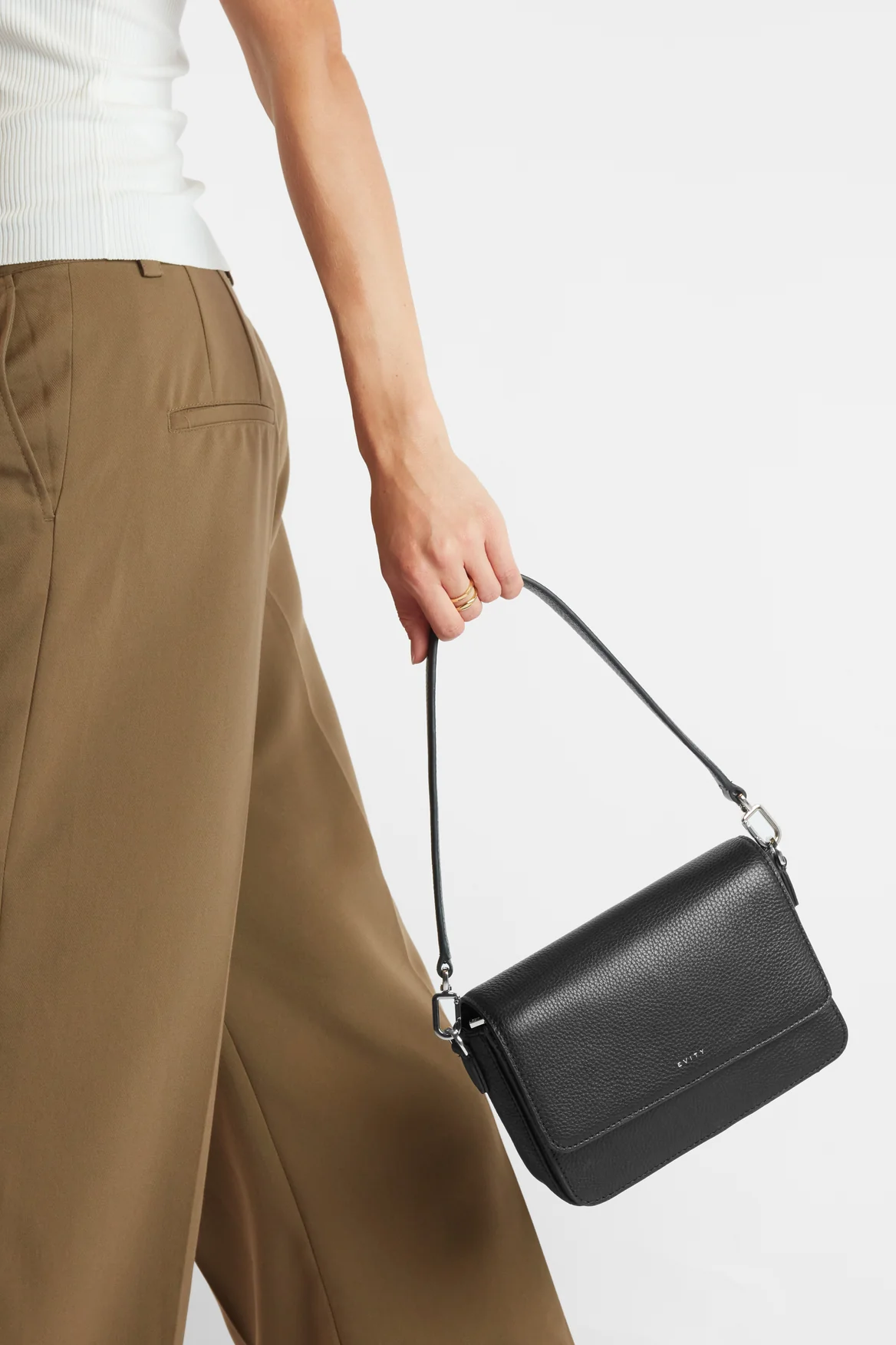 Grace Leather Flap Crossbody Bag - Image 2