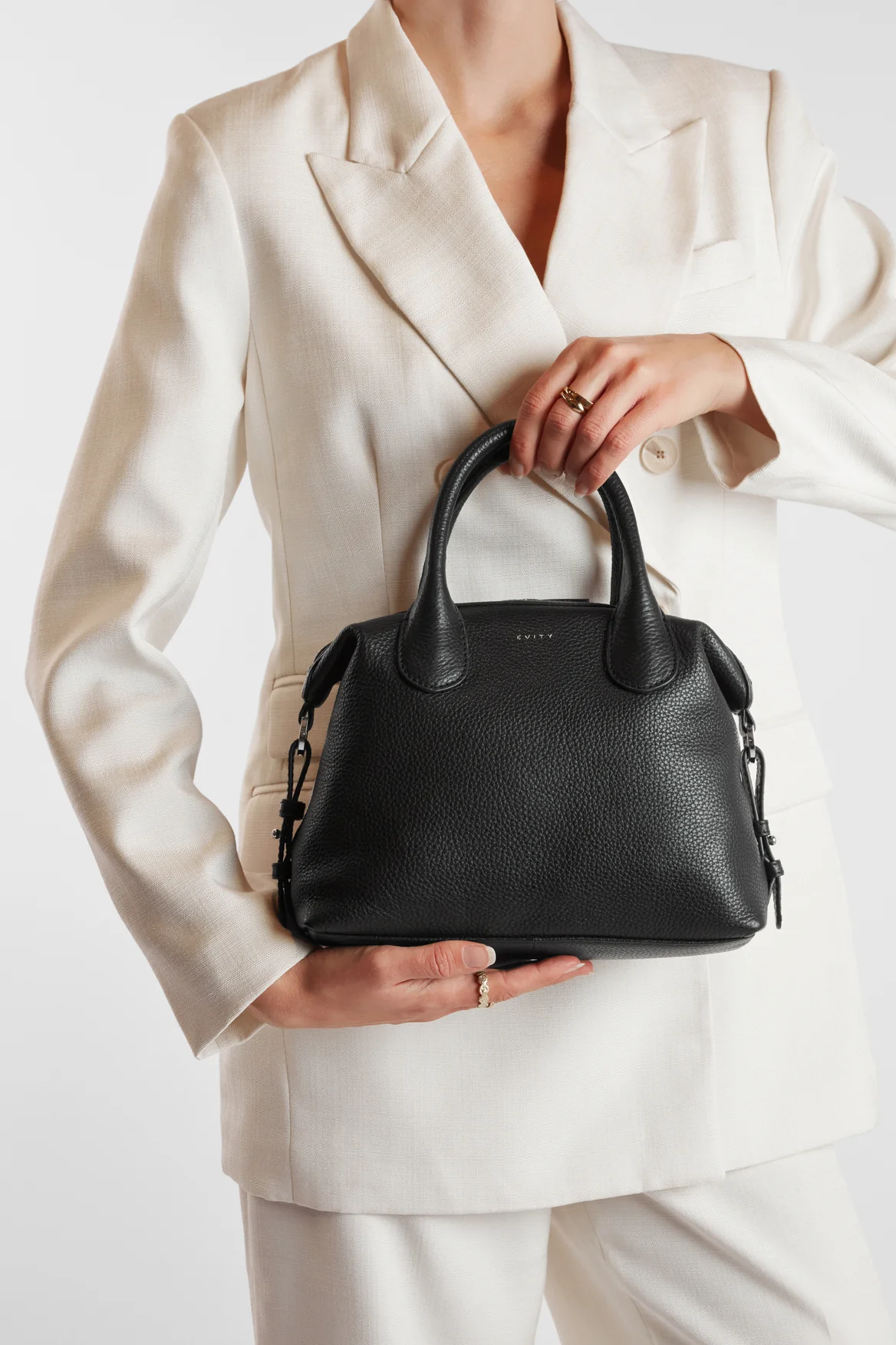 Grace Leather Midi Shopper Bag - Image 6