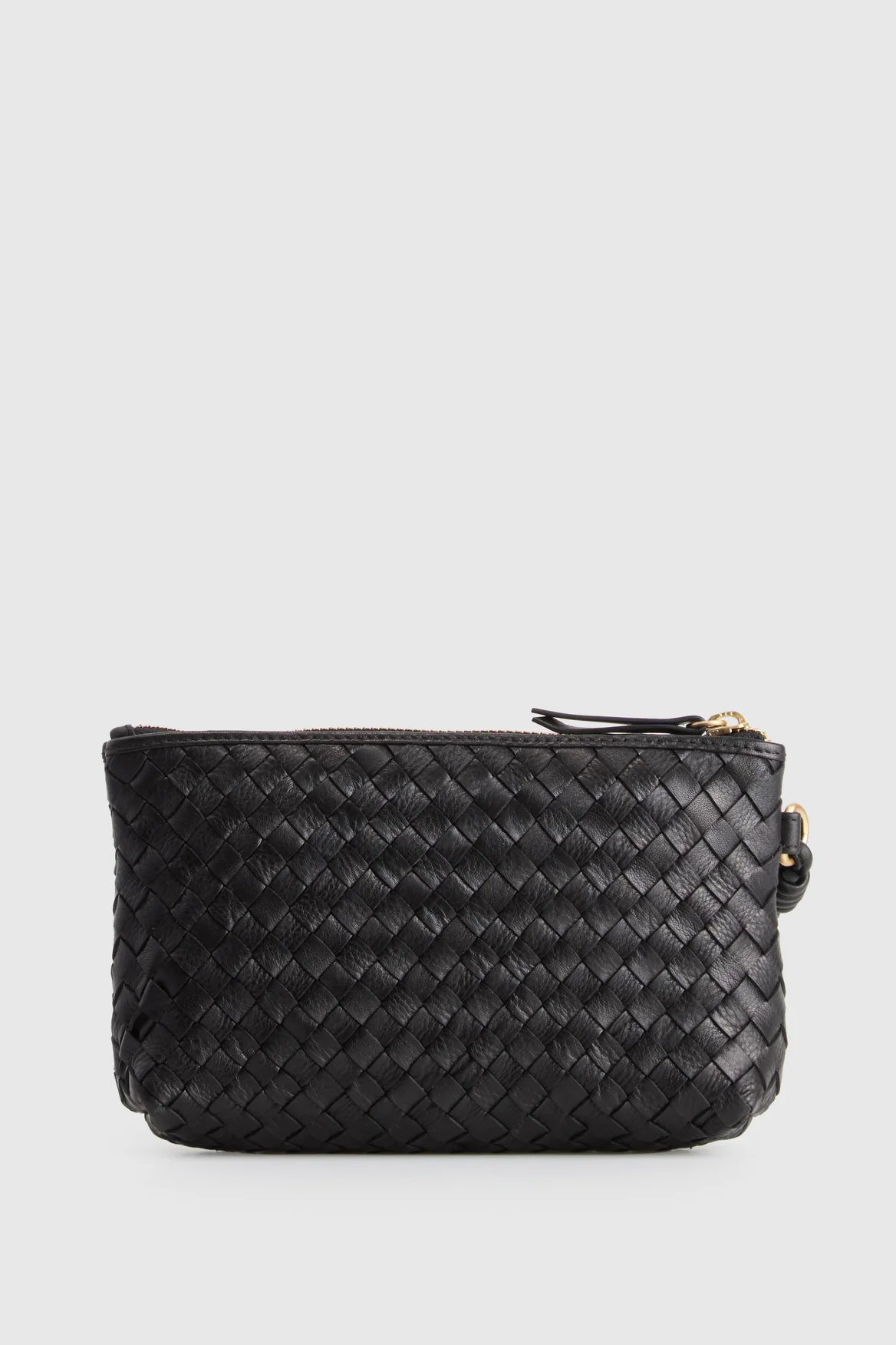 Ines Leather Weave Pouch - Image 2