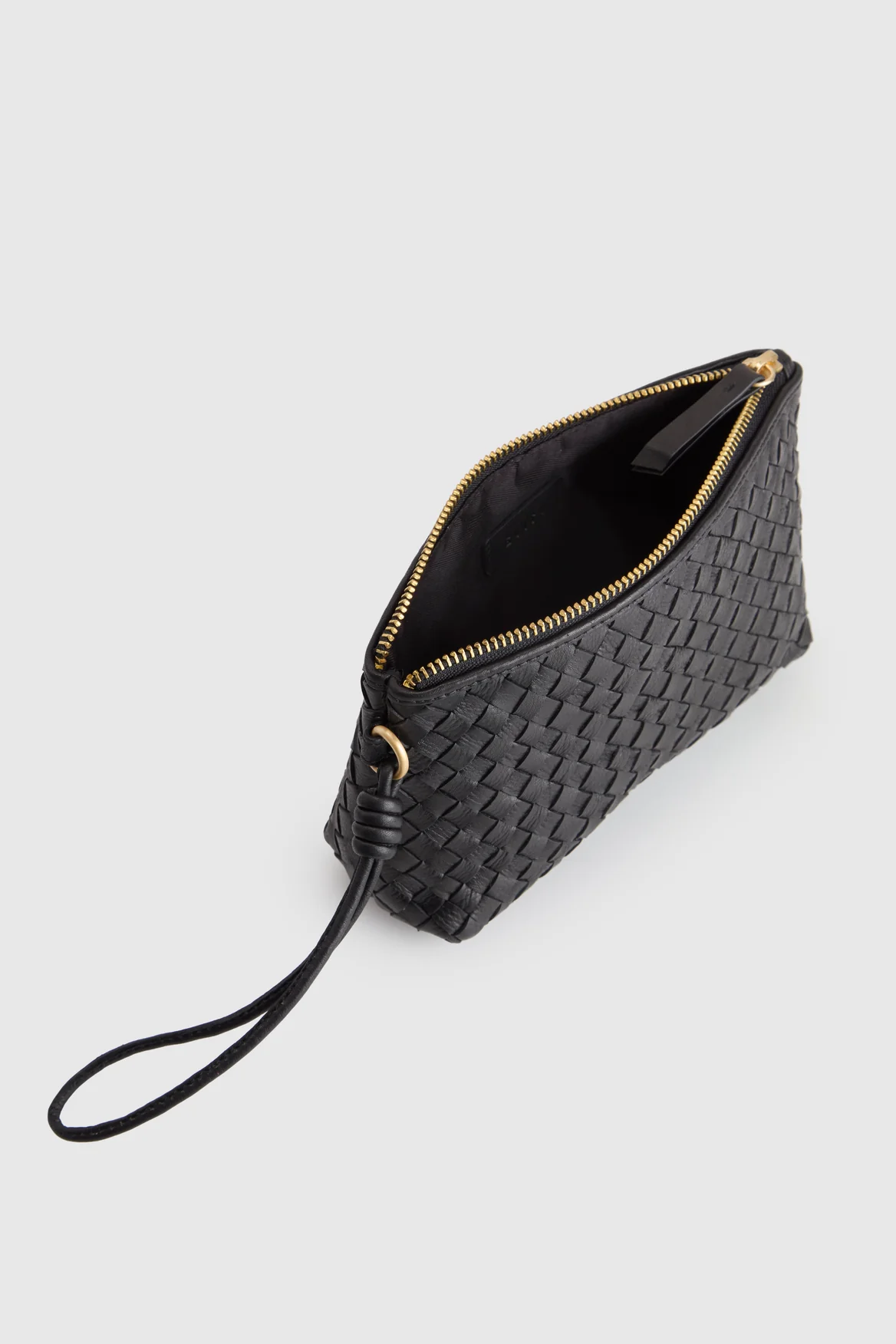 Ines Leather Weave Pouch - Image 3