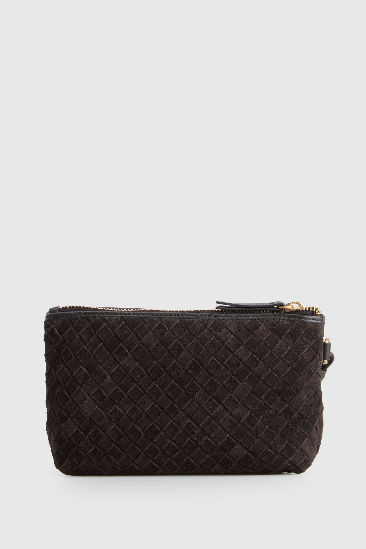 Ines Suede Weave Pouch - Image 2