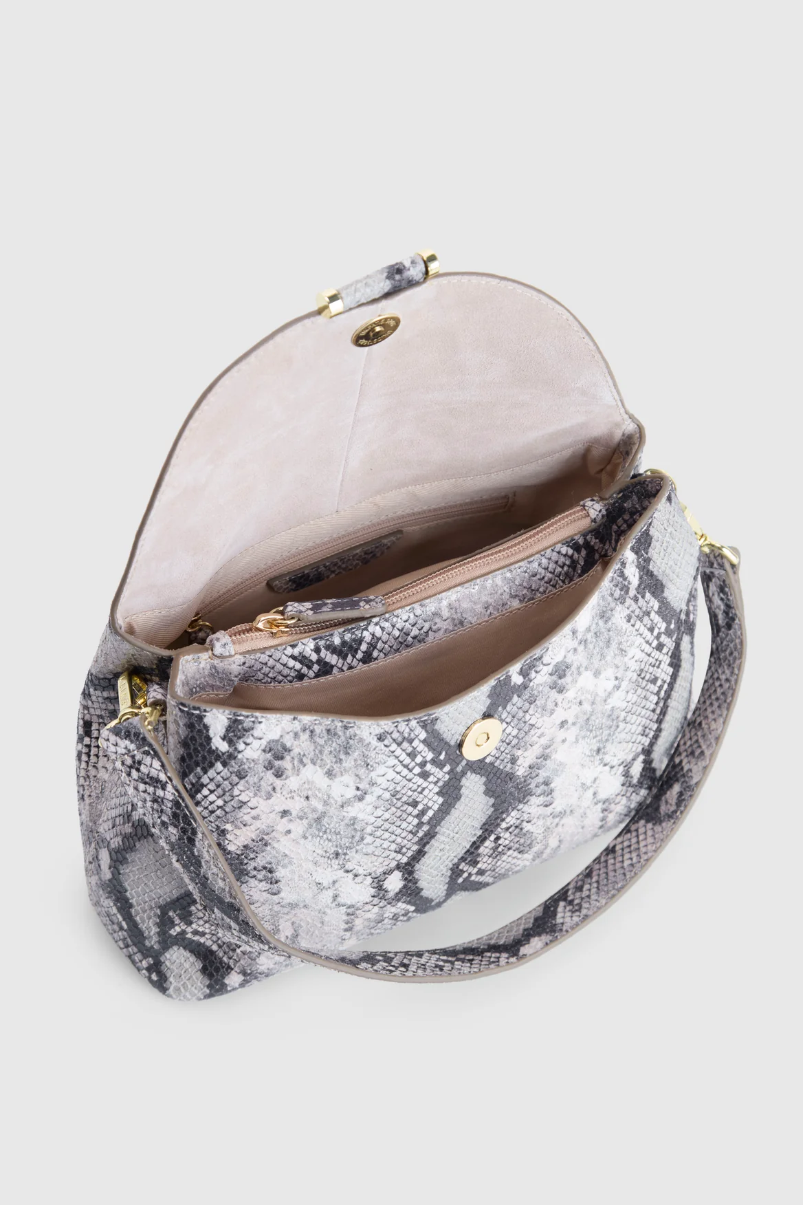 Iris Snake Leather Shoulder Bag - Image 4
