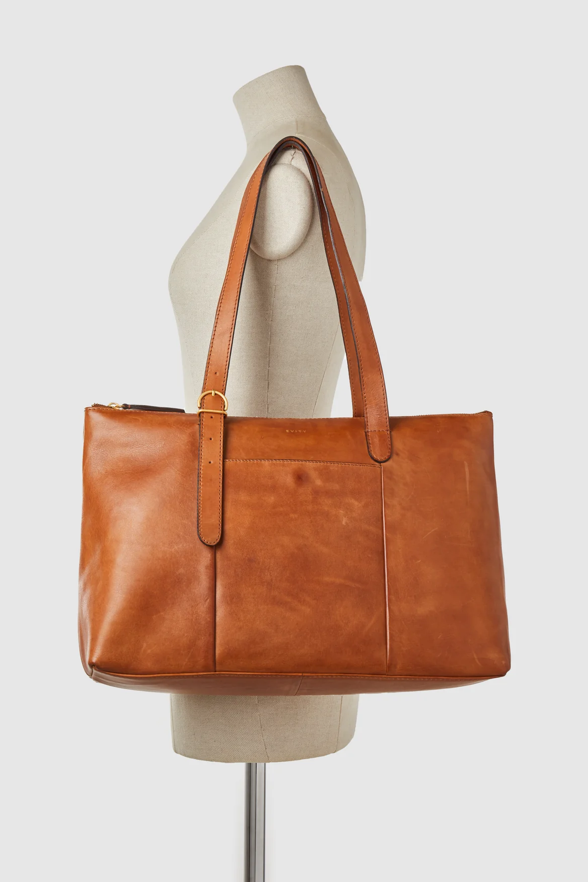 Ivy Leather Buckle Work Tote Bag - Image 4