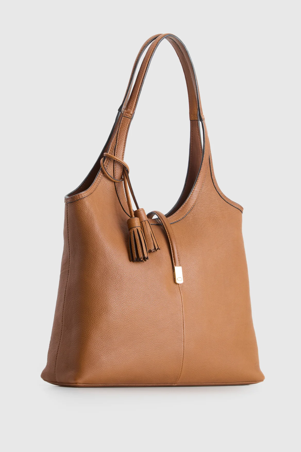 Maisy Leather Tassel Tote Bag - Image 2