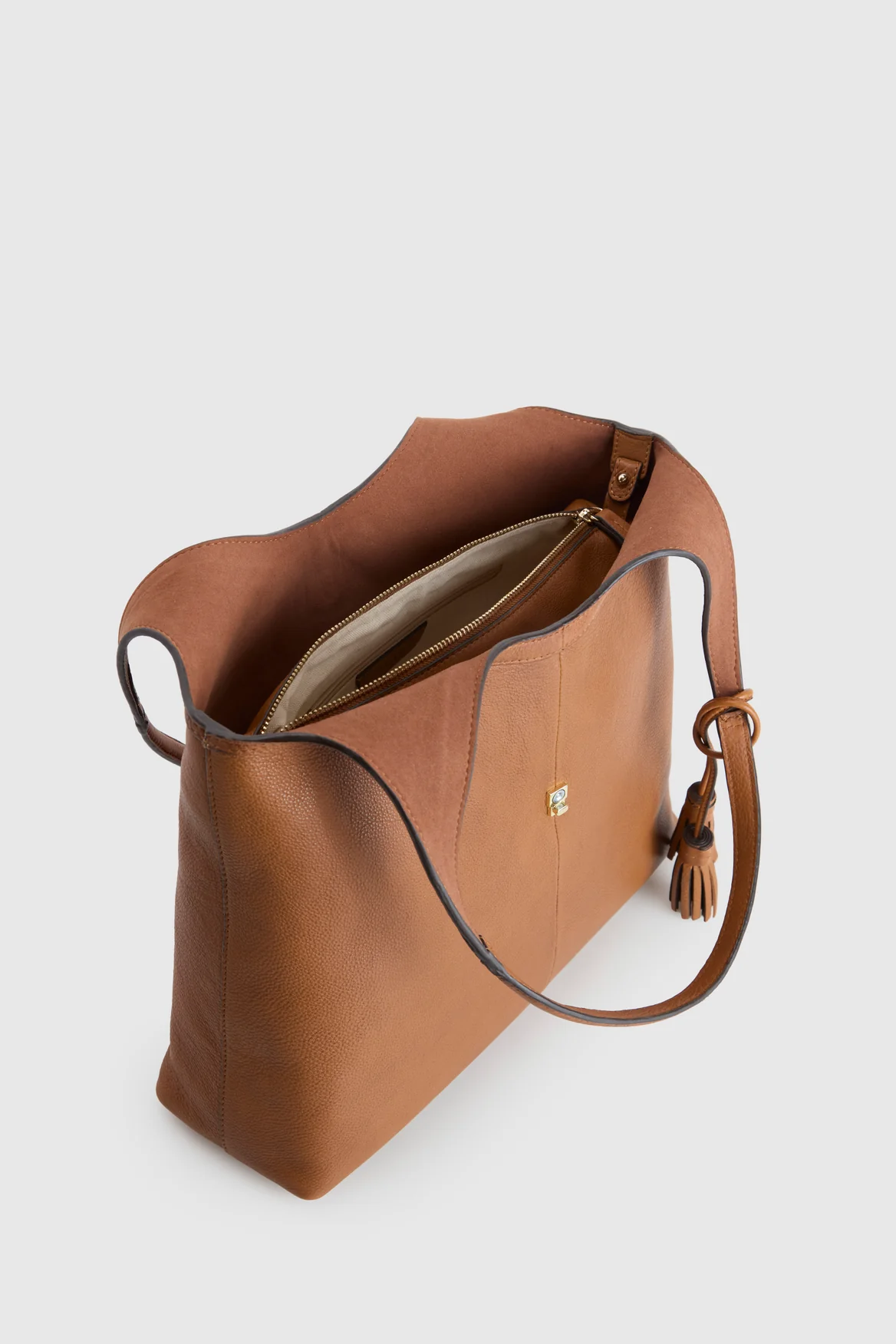 Maisy Leather Tassel Tote Bag - Image 4