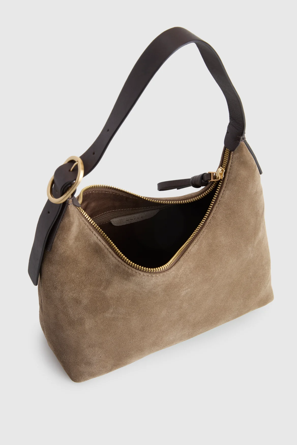 Malia Leather Suede Hobo Bag - Image 4