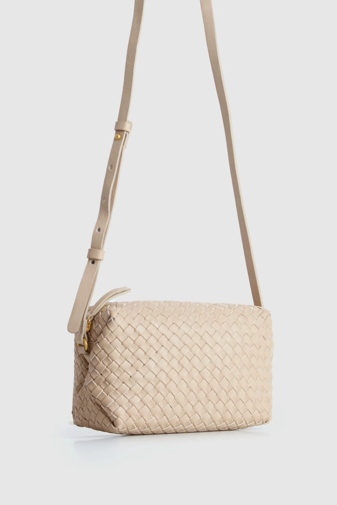 Margo Leather Weave Crossbody Bag - Image 4