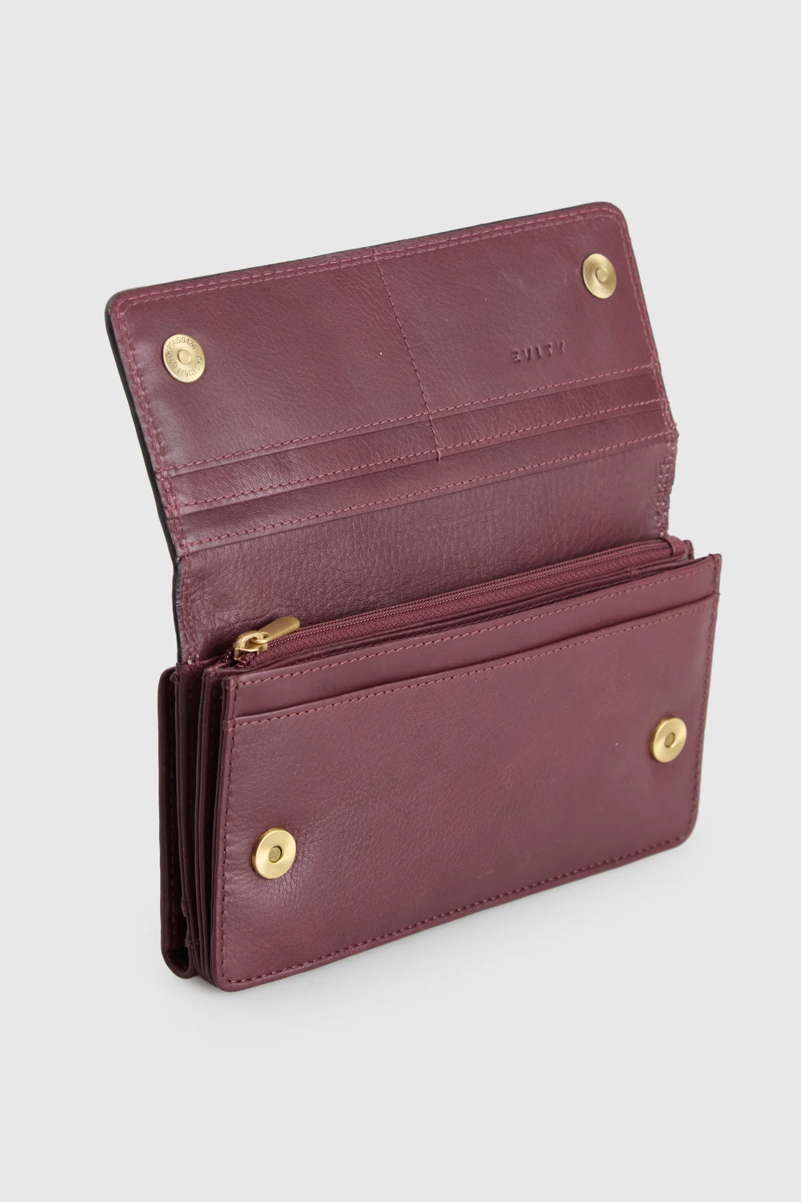Maya Leather Large Clutch - Image 4