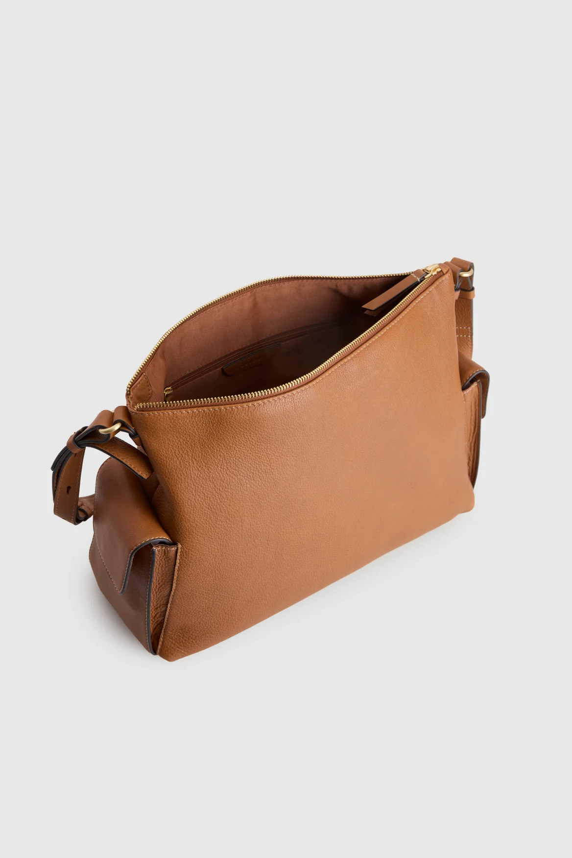 Narda Leather Large Crossbody Bag - Image 4