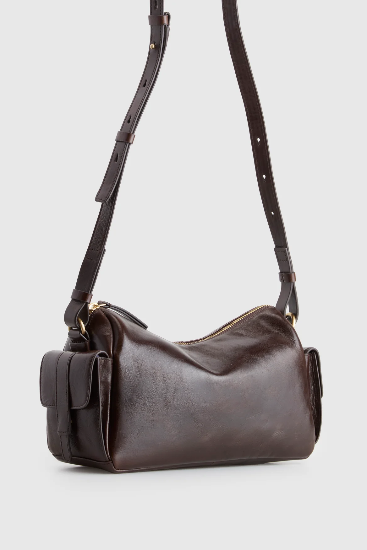 Narda Leather Pocket Crossbody Bag - Image 2