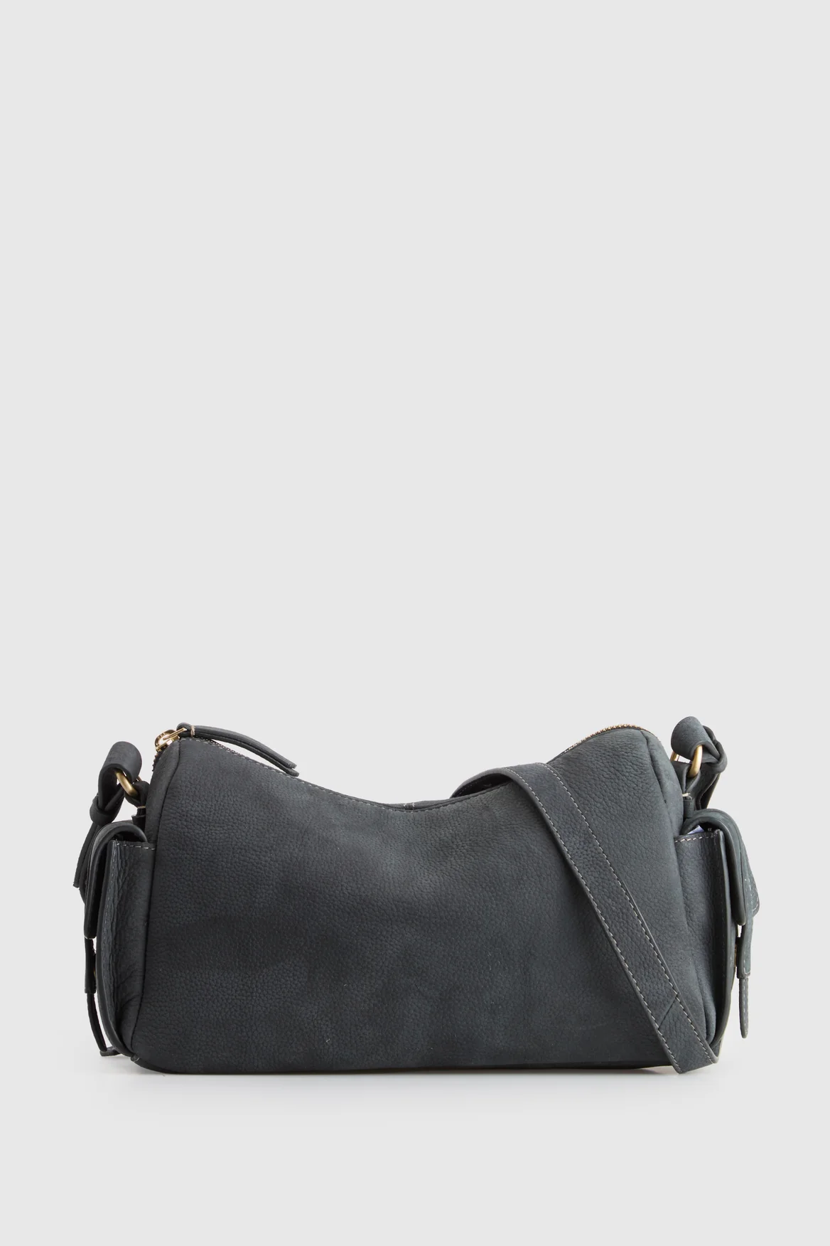 Narda Leather Pocket Crossbody Bag