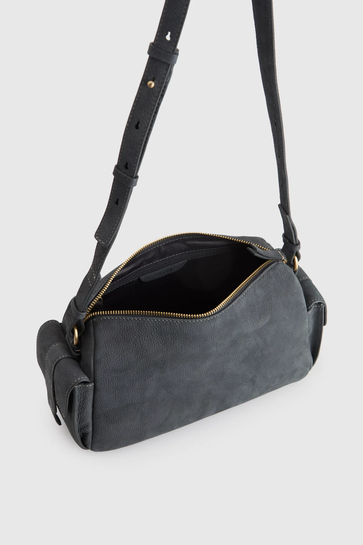 Narda Leather Pocket Crossbody Bag - Image 4