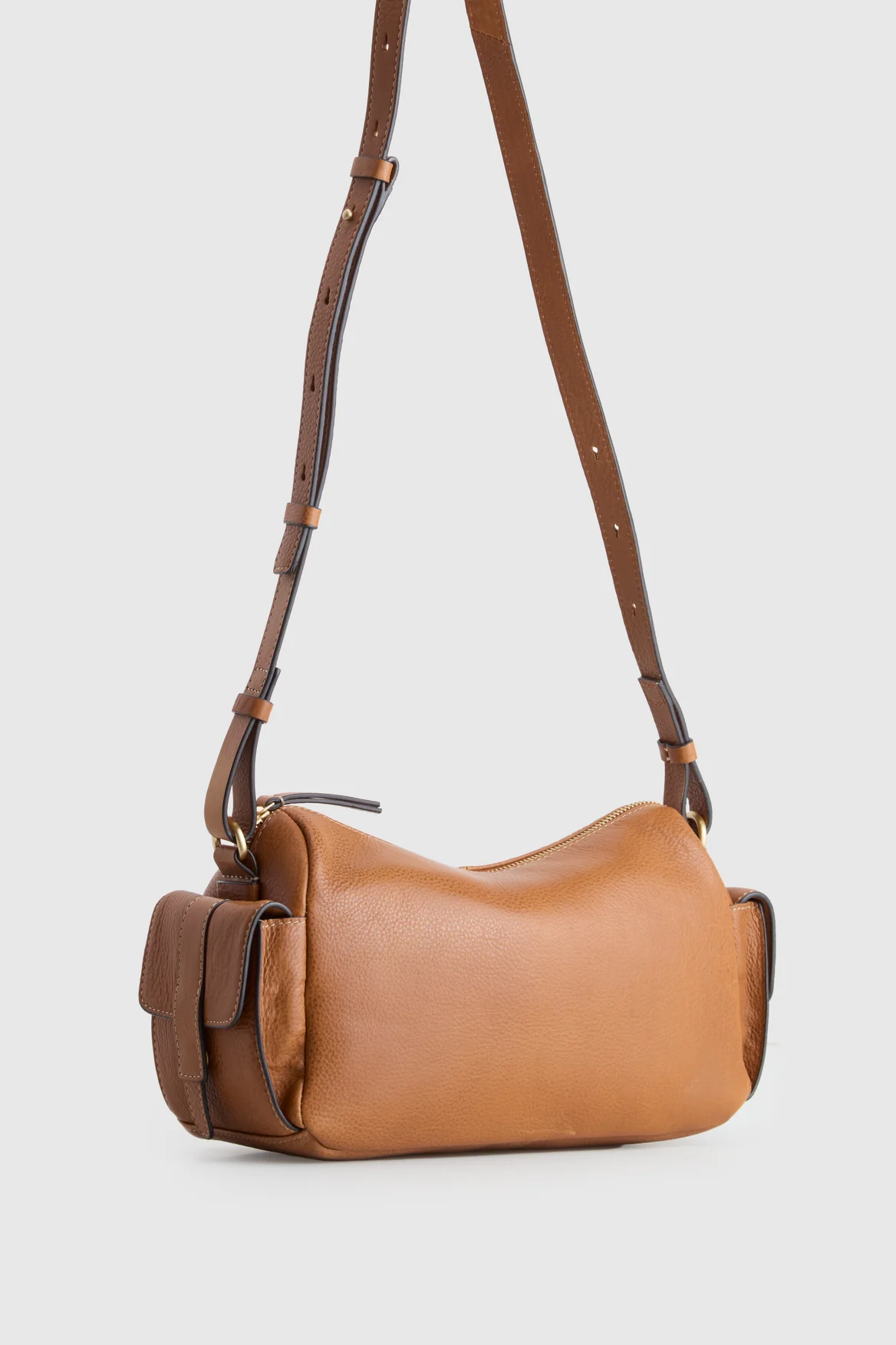 Narda Leather Pocket Crossbody Bag - Image 2