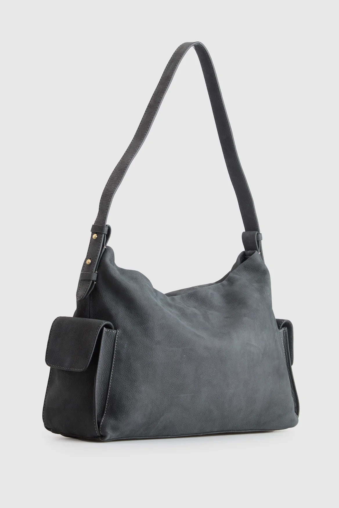 Narda Leather Pocket Hobo Bag - Image 2
