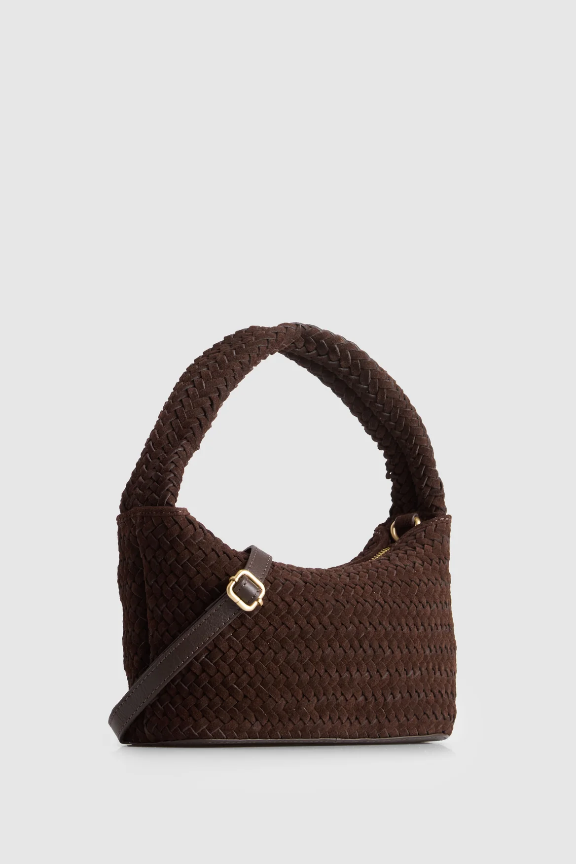 Nina Leather Weave Shoulder Bag - Image 2