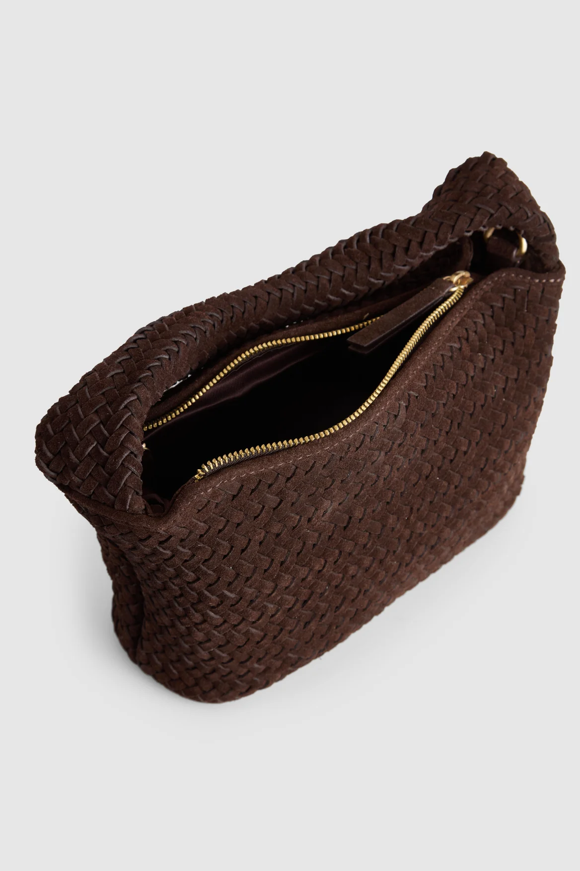 Nina Leather Weave Shoulder Bag - Image 4