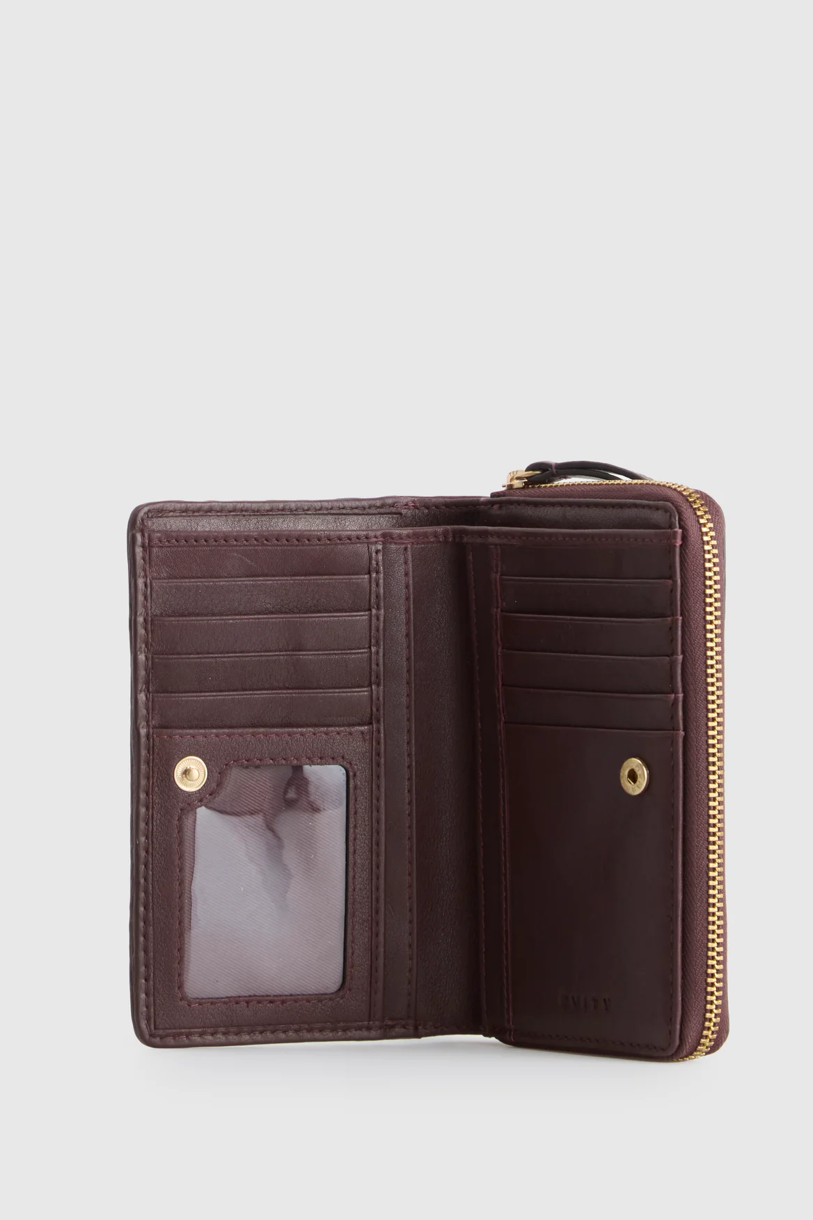 Nina Leather Zip Around Wallet - Image 3