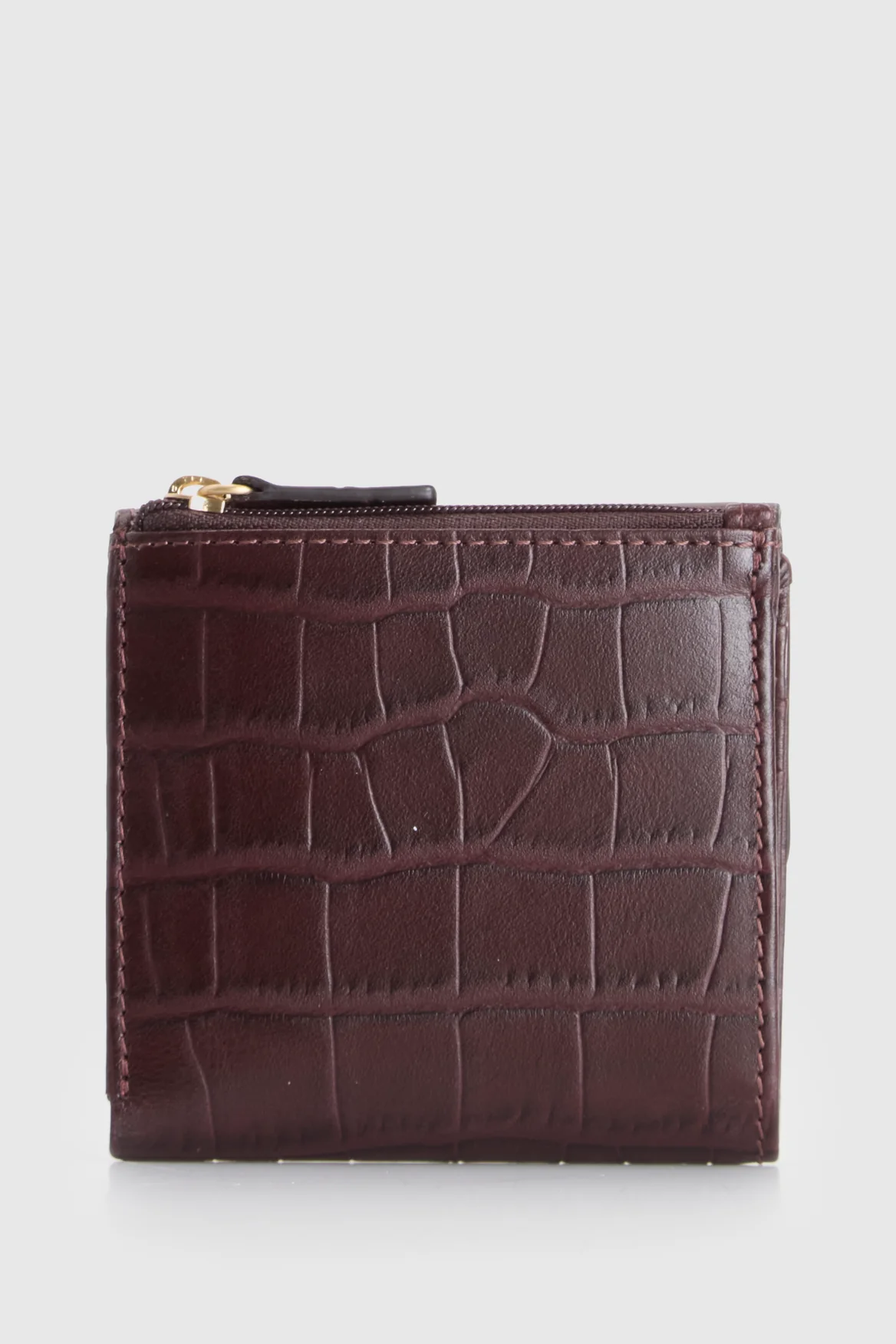 RFID Lila Croc Emboss Lea Wallet - Image 2