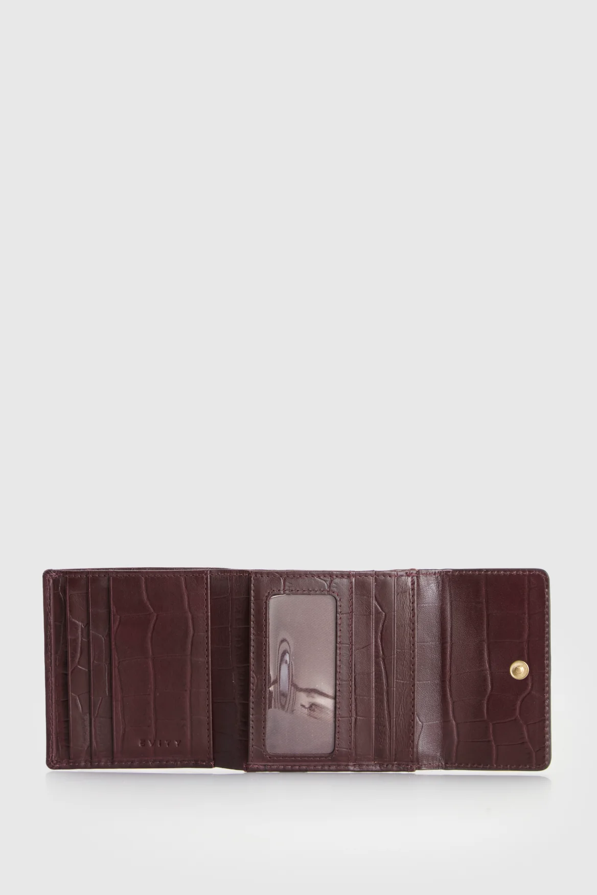RFID Lila Croc Emboss Lea Wallet - Image 3