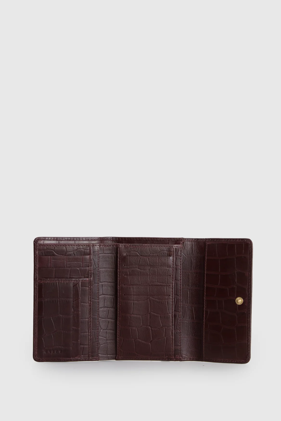 RFID Lila Croc Emboss Med Wallet - Image 3