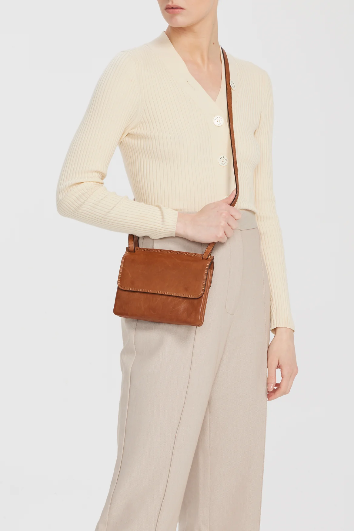 RFID Maya Leather Small Crossbody - Image 4