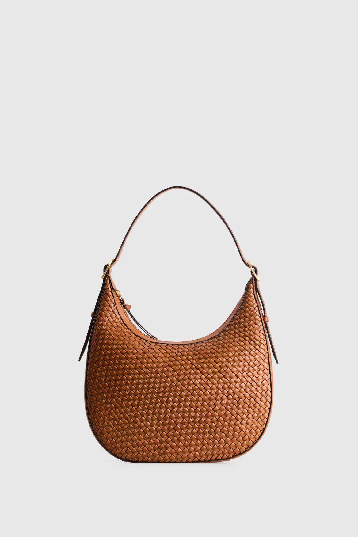 Sofia Weave Leather Hobo Bag - Image 2