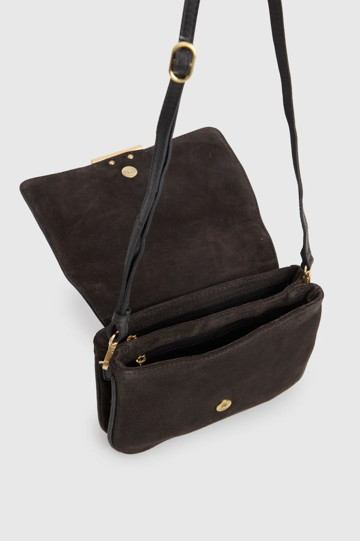 Thea Leather Suede Crossbody - Image 4