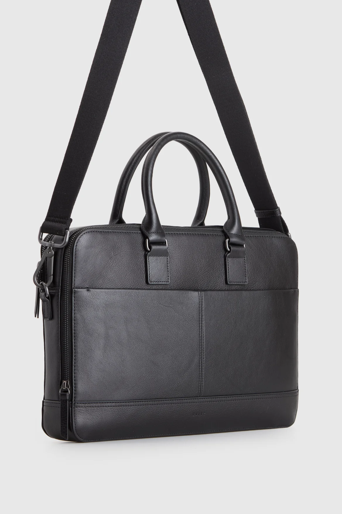 Theo Leather Twin Handle Brief - Image 2