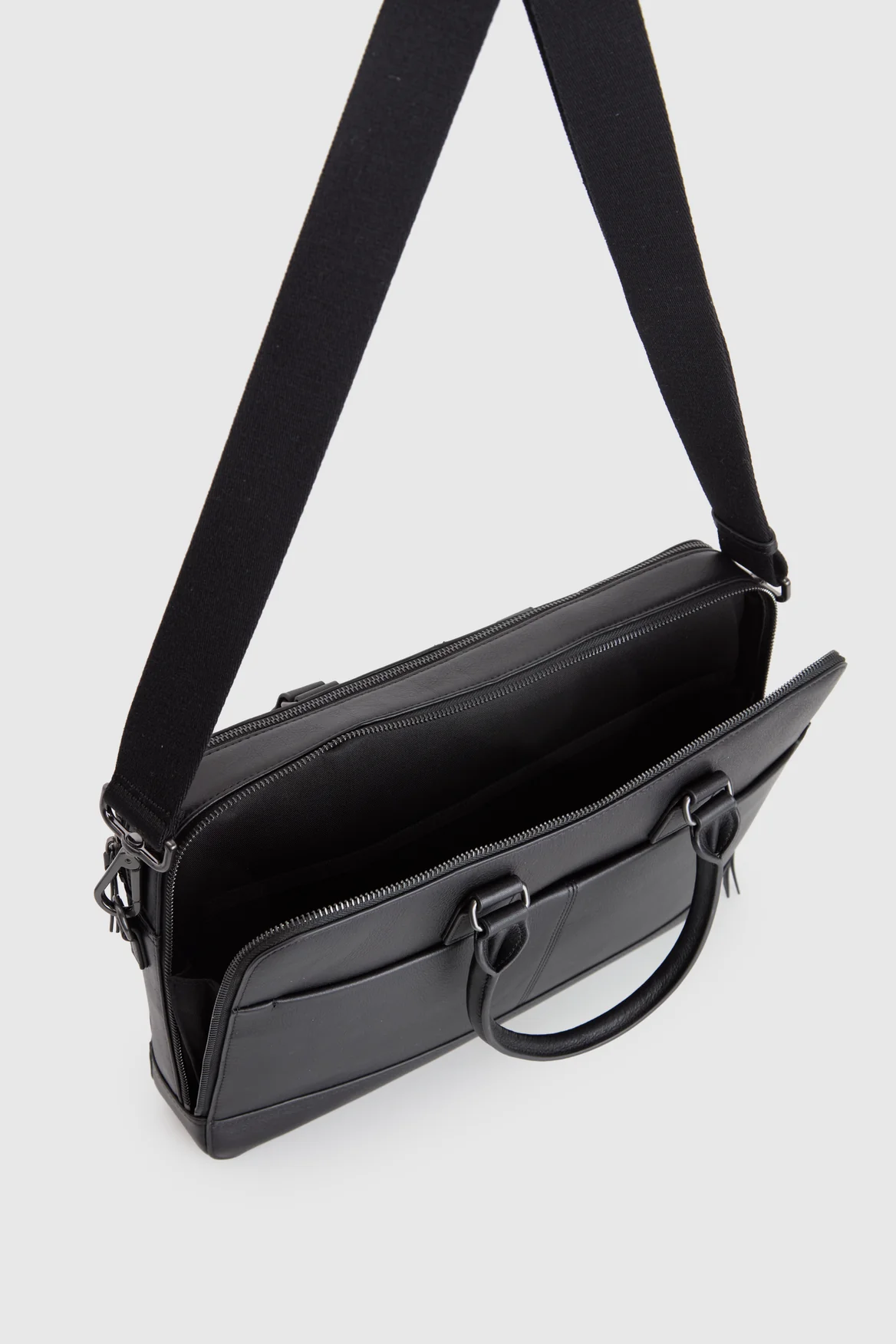 Theo Leather Twin Handle Brief - Image 4