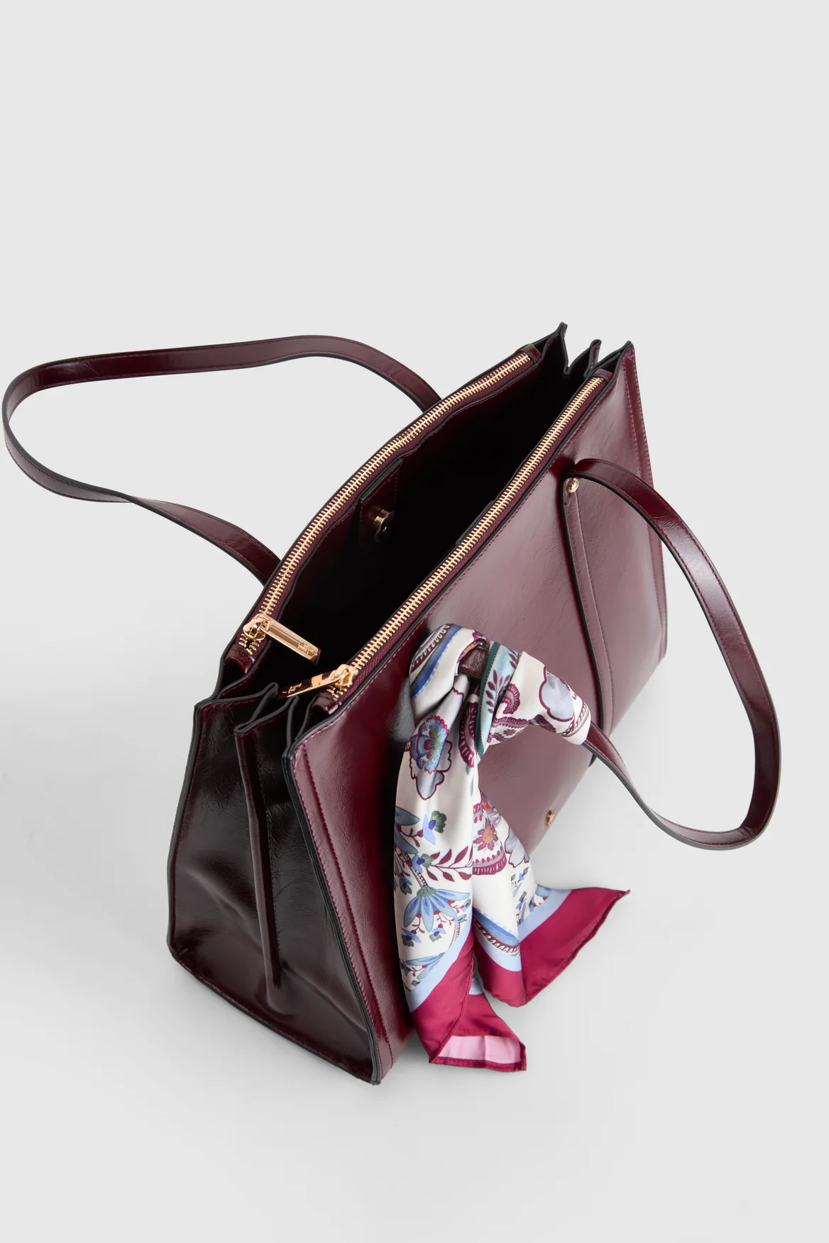 Cleo Multi Comp Tote Bag - Image 4